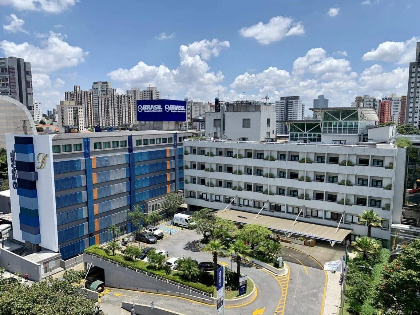 Fachada do Hospital Brasil, em Santo André