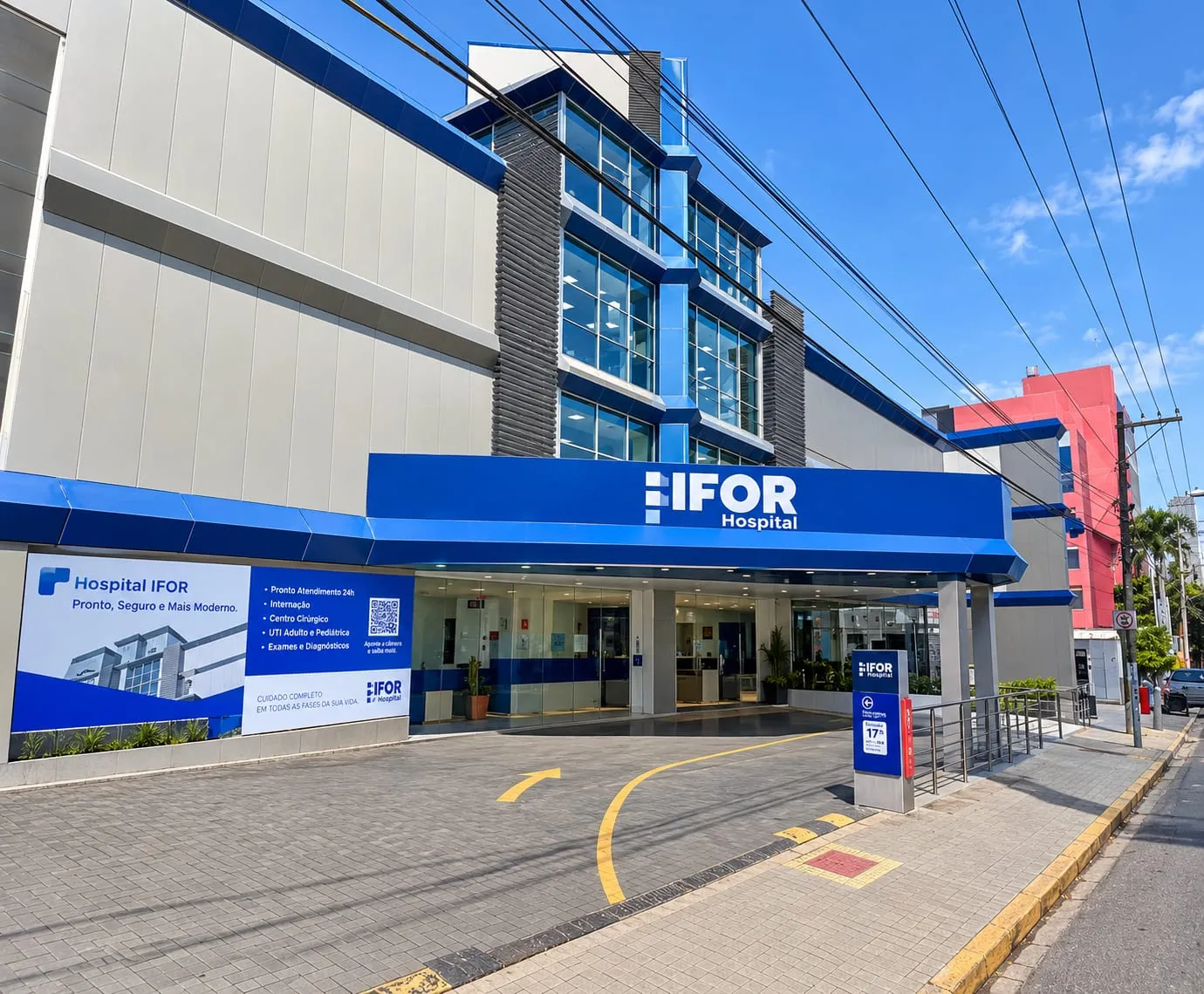 Fachada do Hospital Ifor, em São Bernardo do Campo