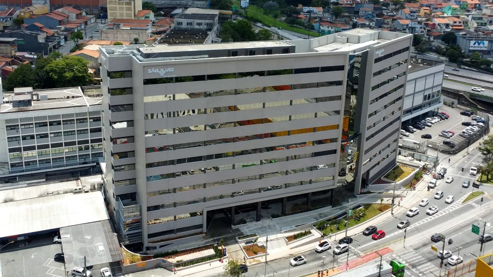 Fachada do Hospital São Luiz São Bernardo, em São Bernardo do Campo